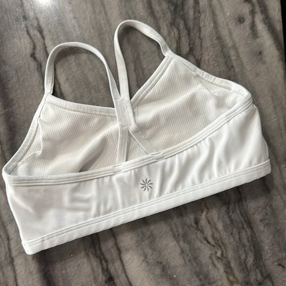 Athleta Girl White All Day Bra 2.0 Size Large / 12 Sports Bra Training Bra - Picture 2 of 5